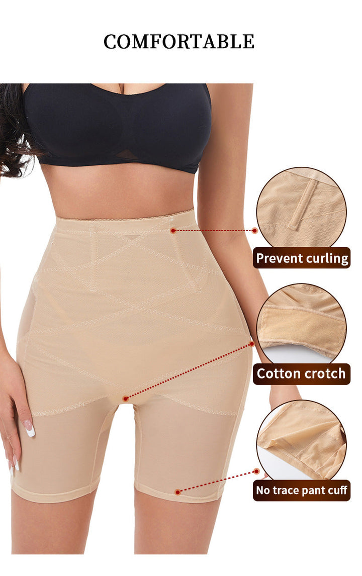 Pantalon Sculptant Avec Empiècements En Mesh Croisés
