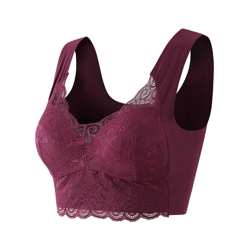 Soutien-Gorge Push Up Sans Couture Sans Armatures En Dentelle