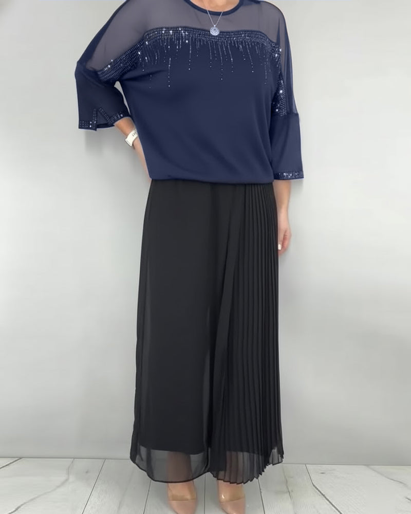 Blouse Maillage Éclaté Loose