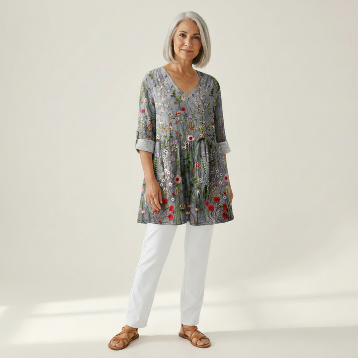 Sloane - Blouse longue imprimée