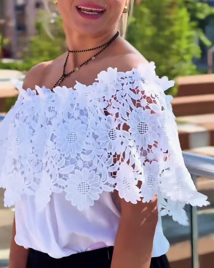 Blouse Dentelle Design Mode