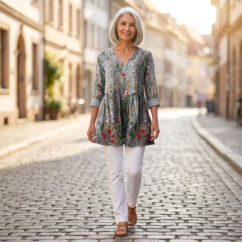 Sloane - Blouse longue imprimée