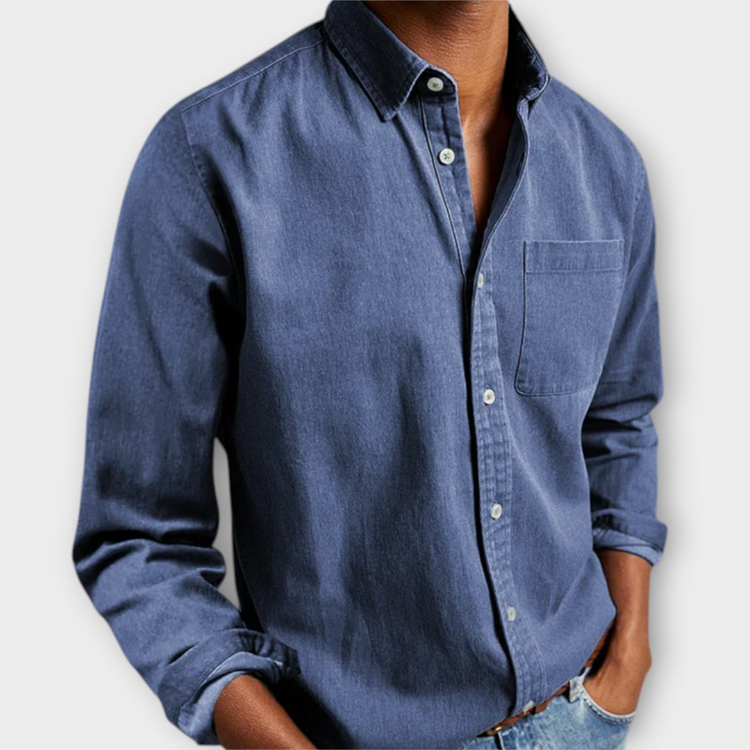 Chemise artisanale - Bleu