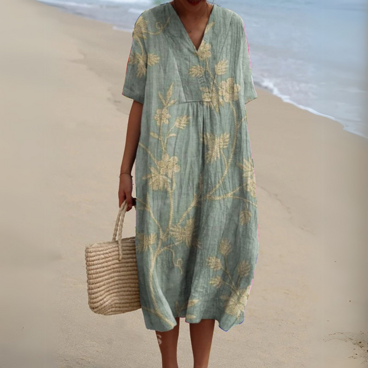 Audrey - Robe Fleurie Élégante