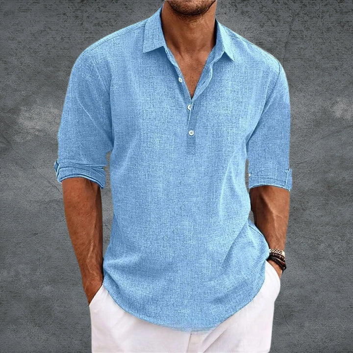 Chemise fluide - Bleu ciel
