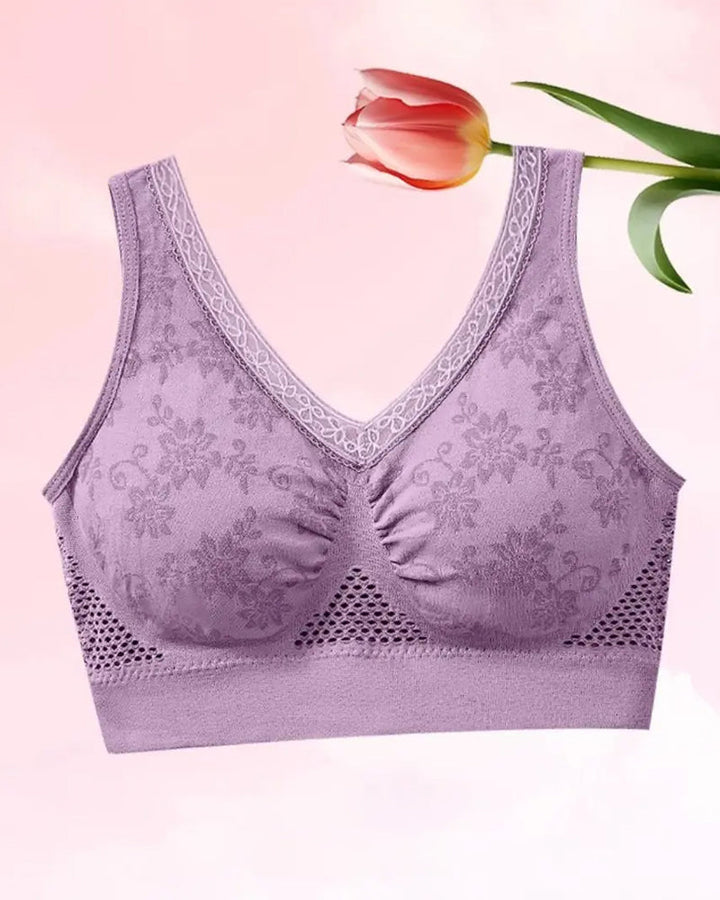 Soutien-Gorge Gainant En Coton Pur Confortable Et Sans Boutons