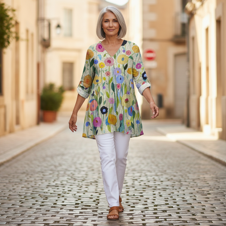 Remi - Blouse longue imprimée