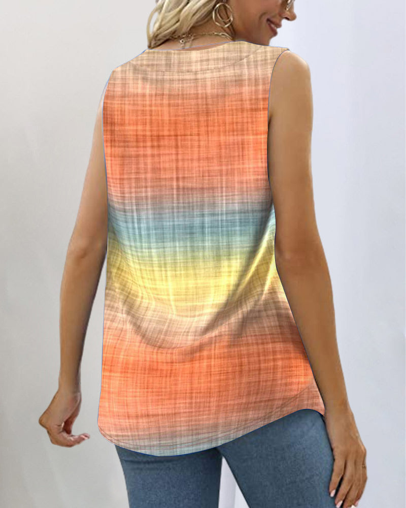 T-shirt Sans Manches Dégradé