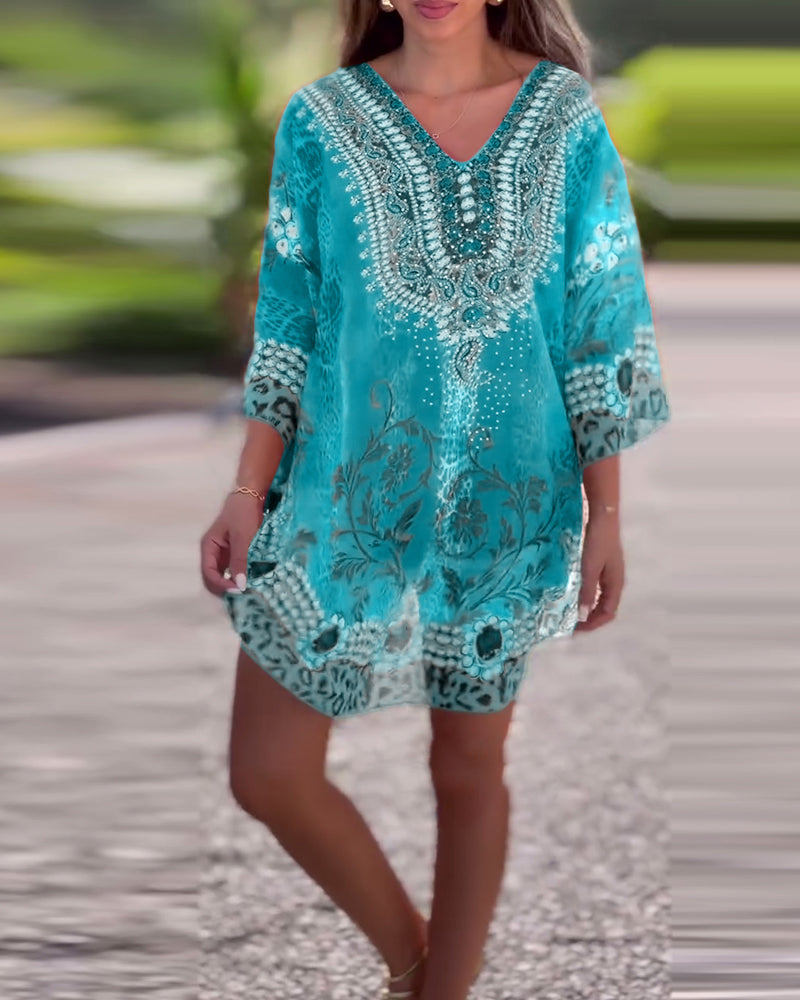 Blouse Imprimé Ethnique