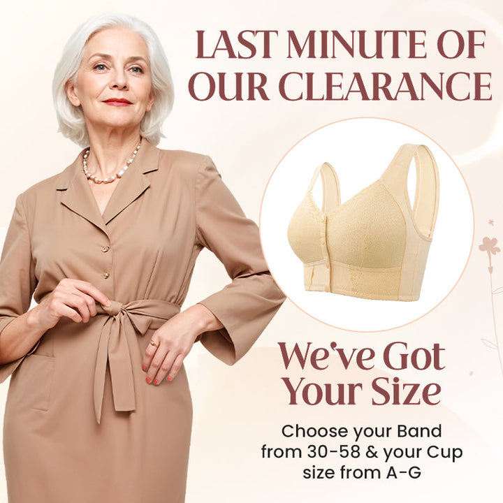Fermeture avant Soutien-gorge respirant pour Seniors