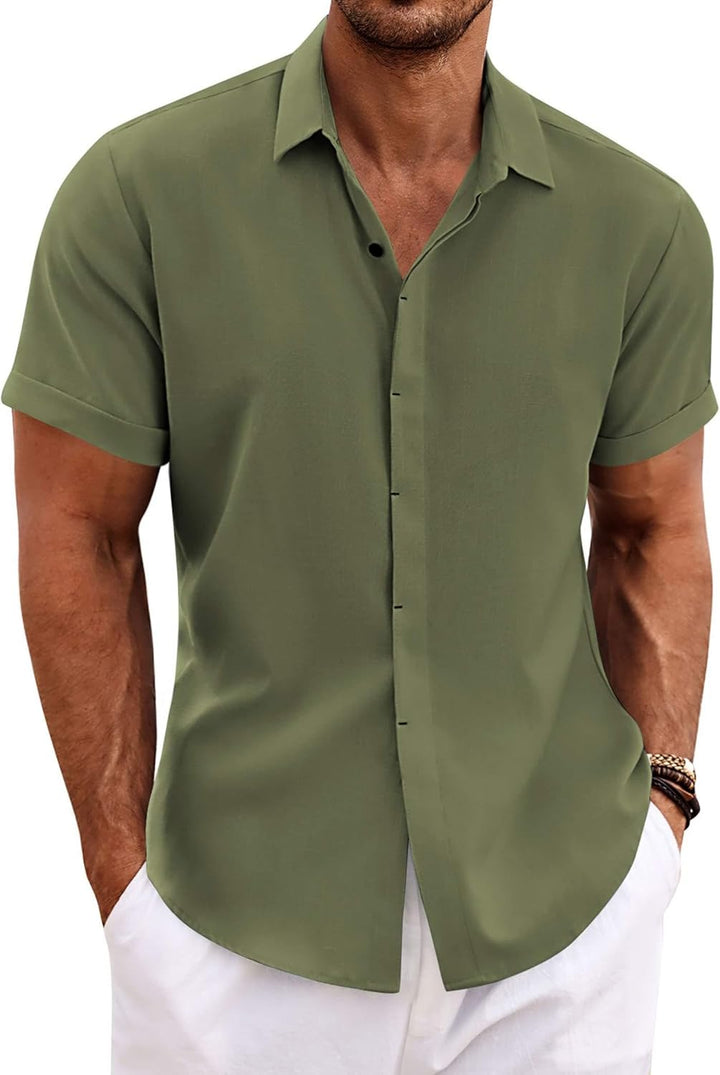 Chemise manches courtes - Gris