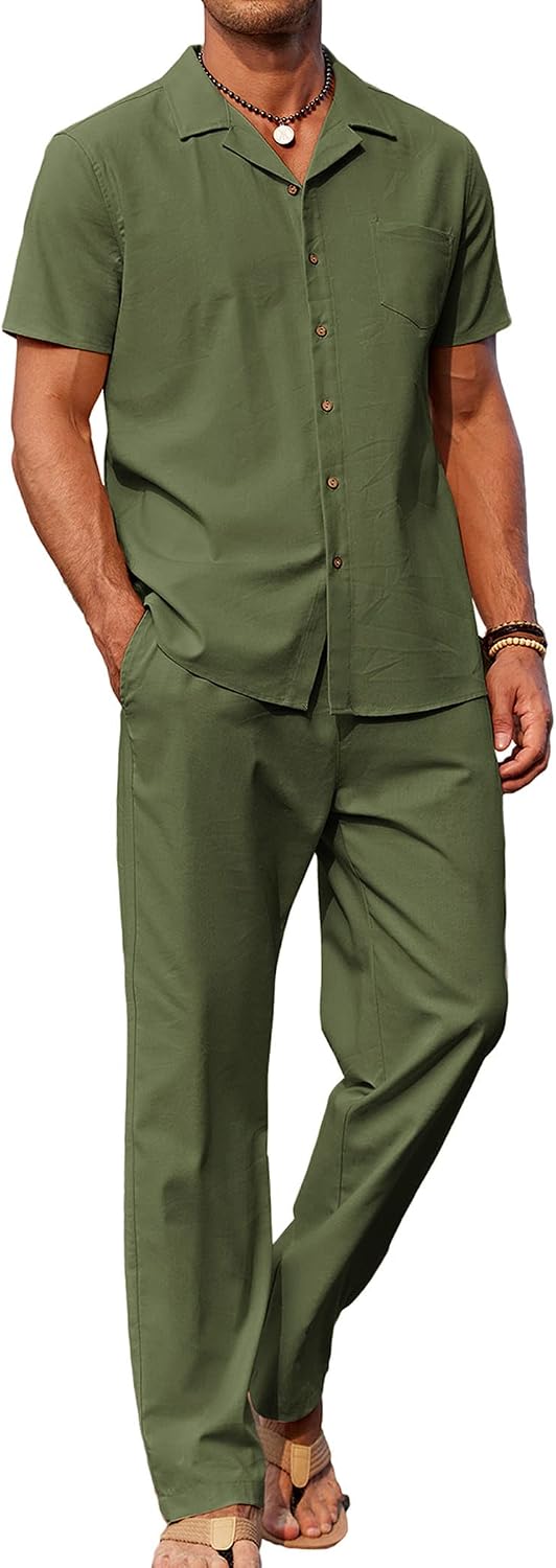 Ensemble chemise pantalon - Bleu clair patchwork