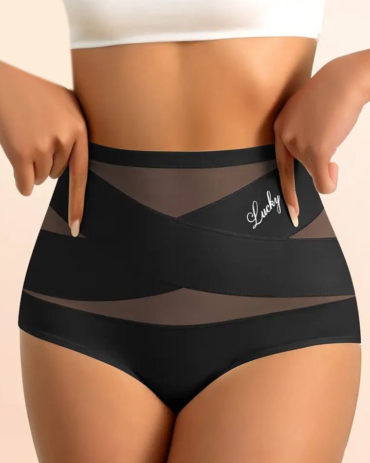 Sous-Vêtements Femme Taille Haute Sans Couture Contrôle Du Ventre Rehausse Fessier