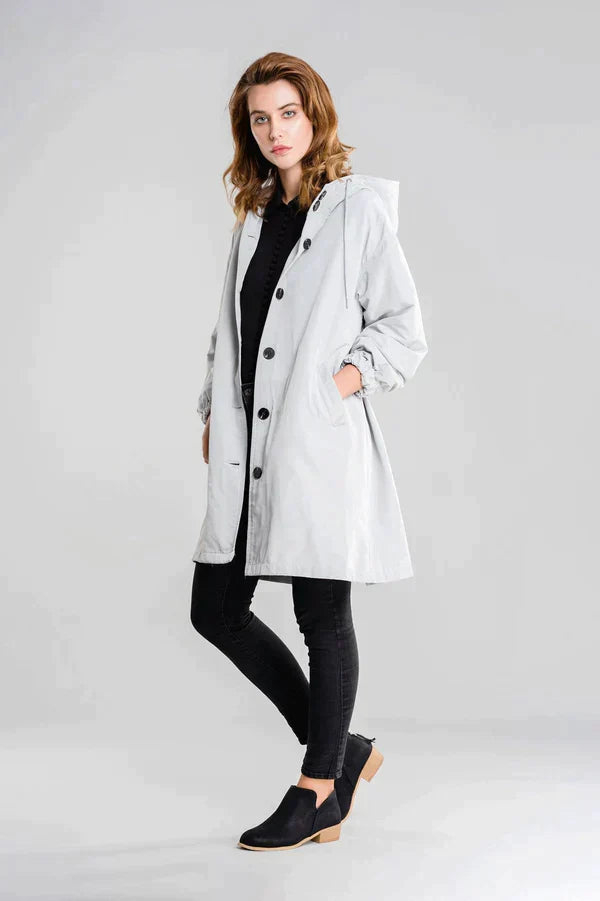 Lewis | Veste imperméable avec fermeture à boutons pour femme