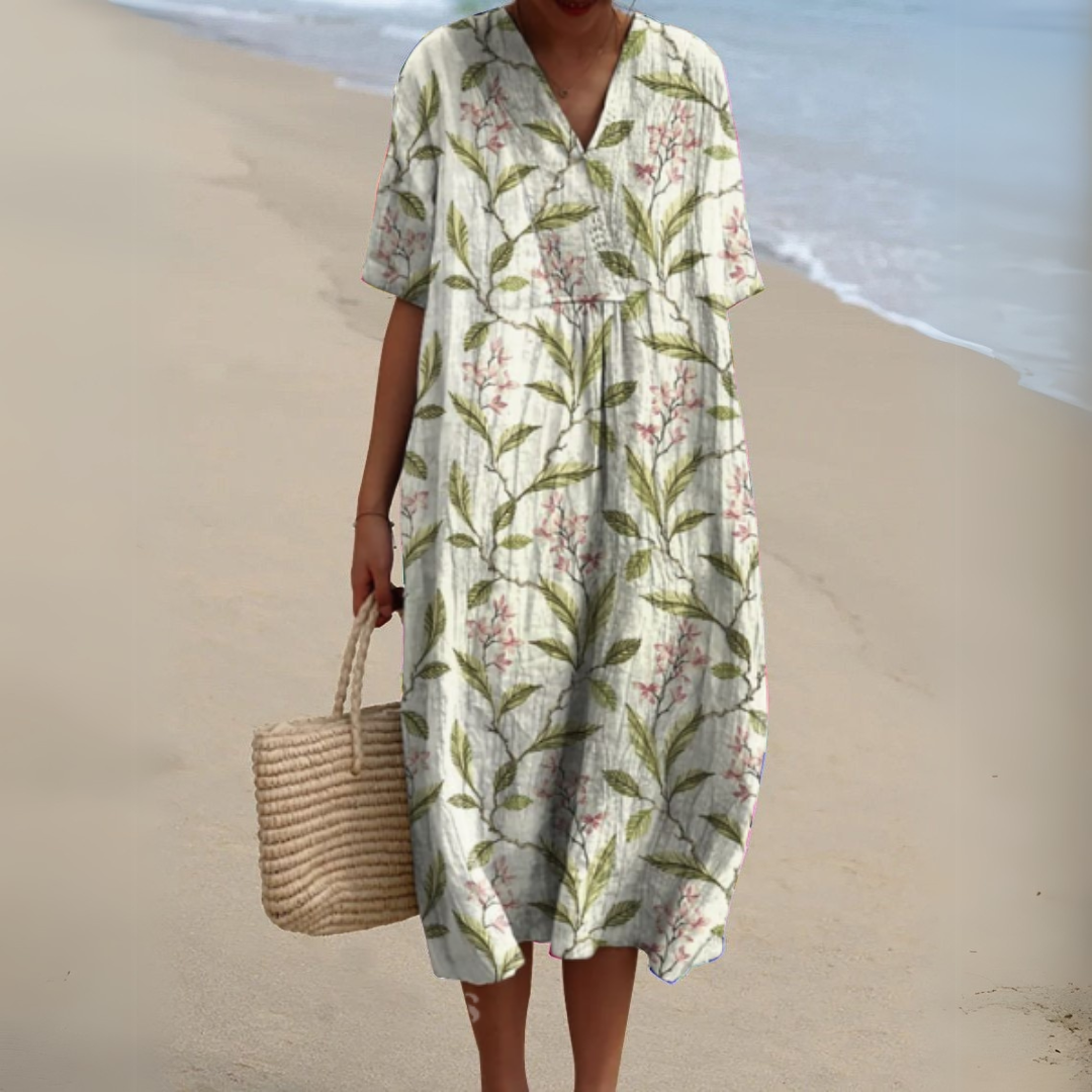 Audrey - Robe Fleurie Élégante
