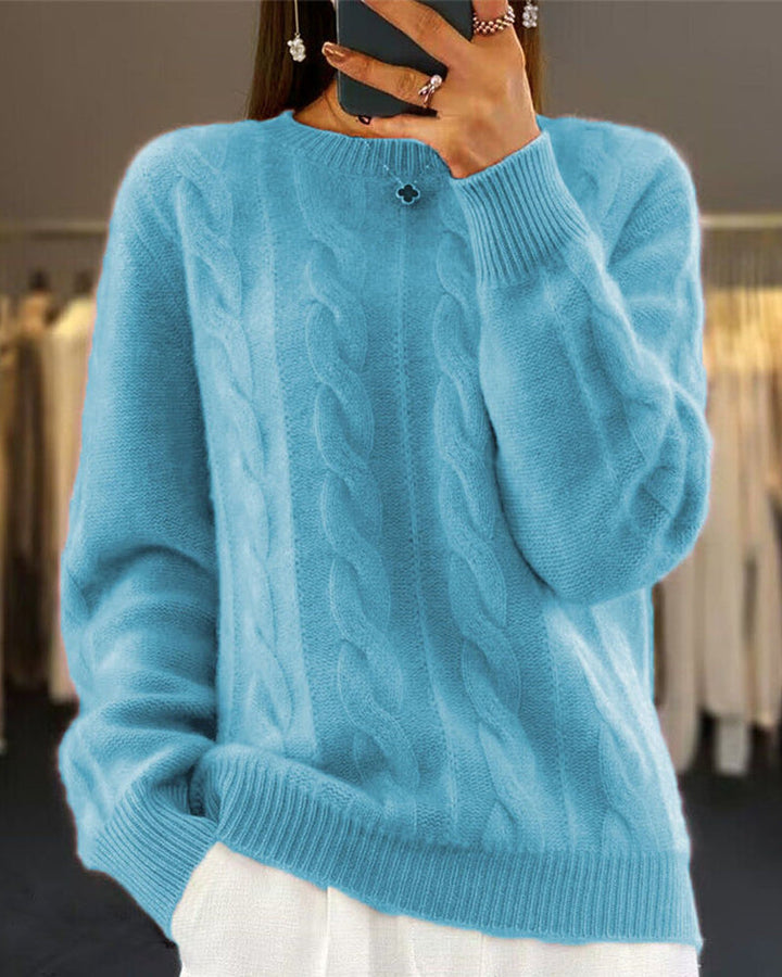 Pulls à couleur unie et à twist