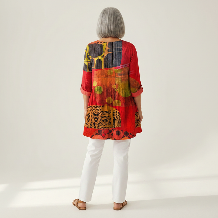 Skylar - Blouse longue imprimée