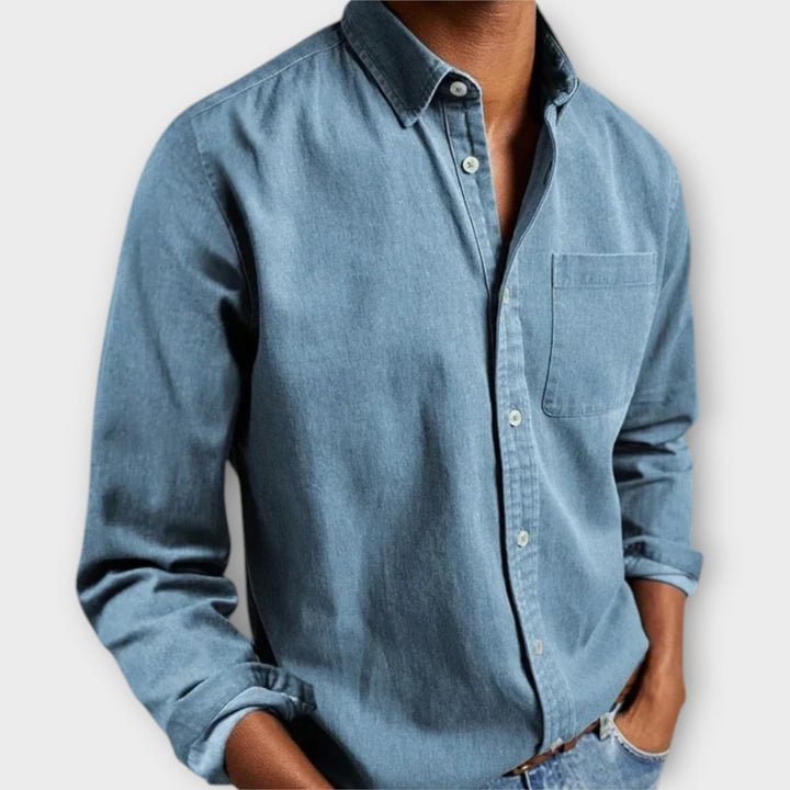 Chemise artisanale - Bleu clair