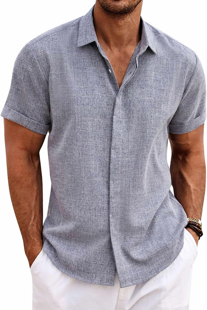 Chemise manches courtes - Rouge fonce