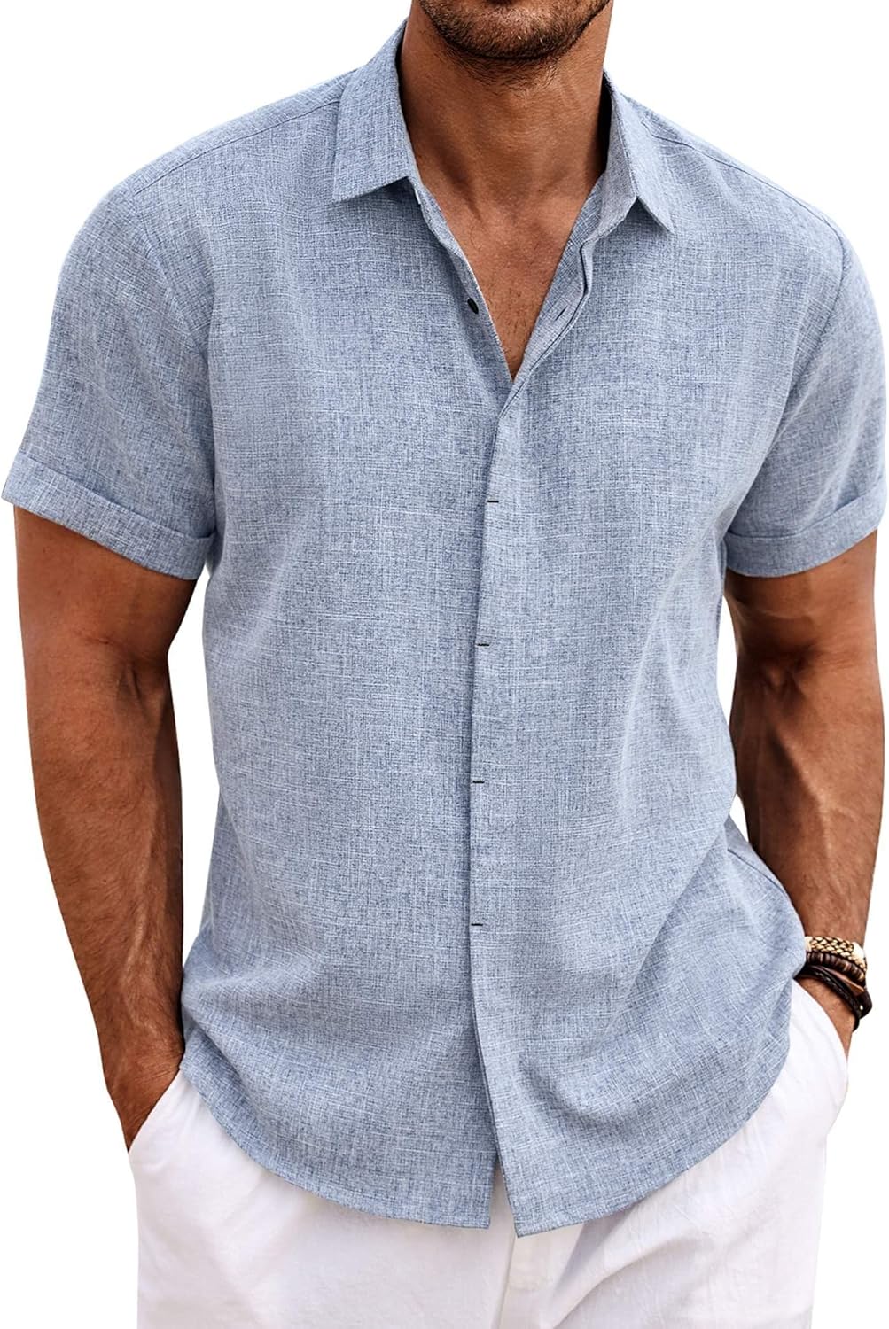 Chemise manches courtes - Kaki