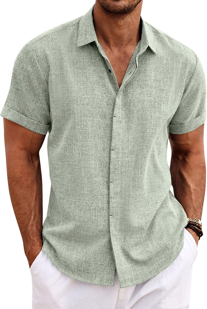 Chemise manches courtes - Bleu