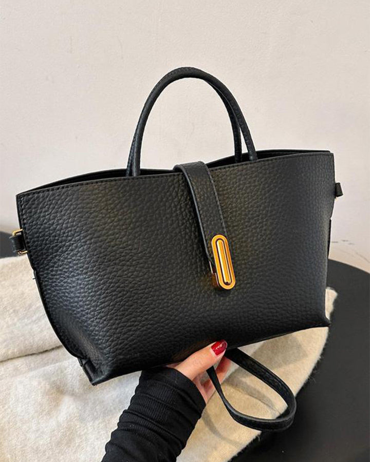 Sac À Main Élégant Uni Pour Femmes De Style Français