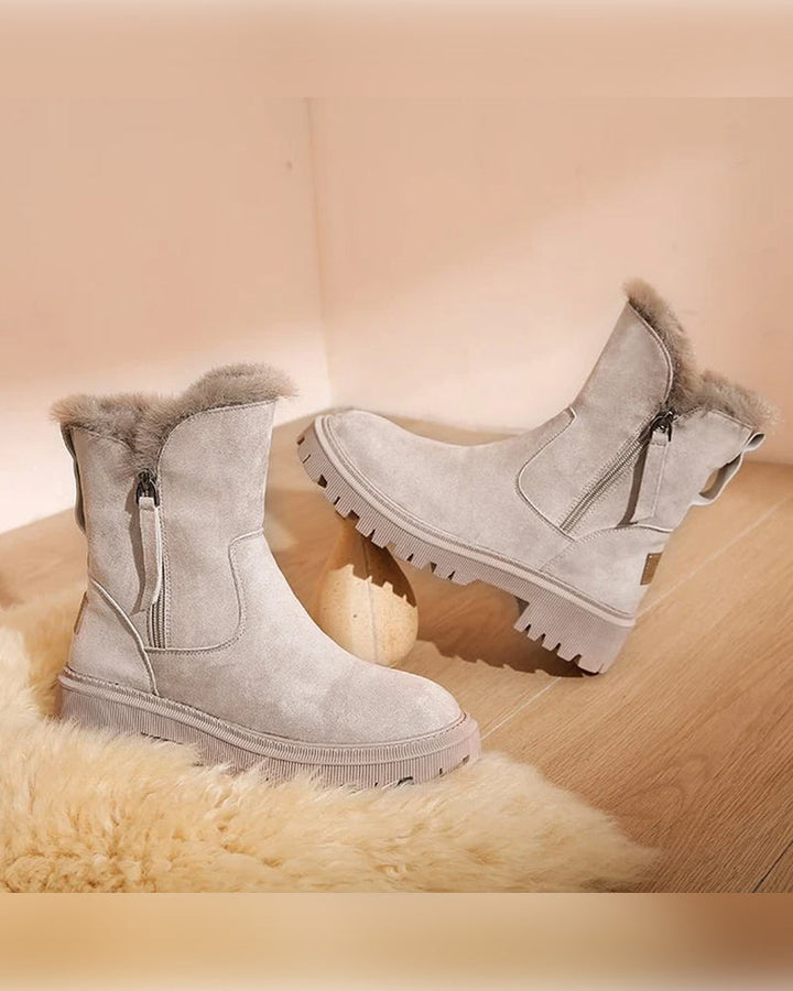 Bottes D’Hiver Pour Femme Avec Doublure En Polaire
