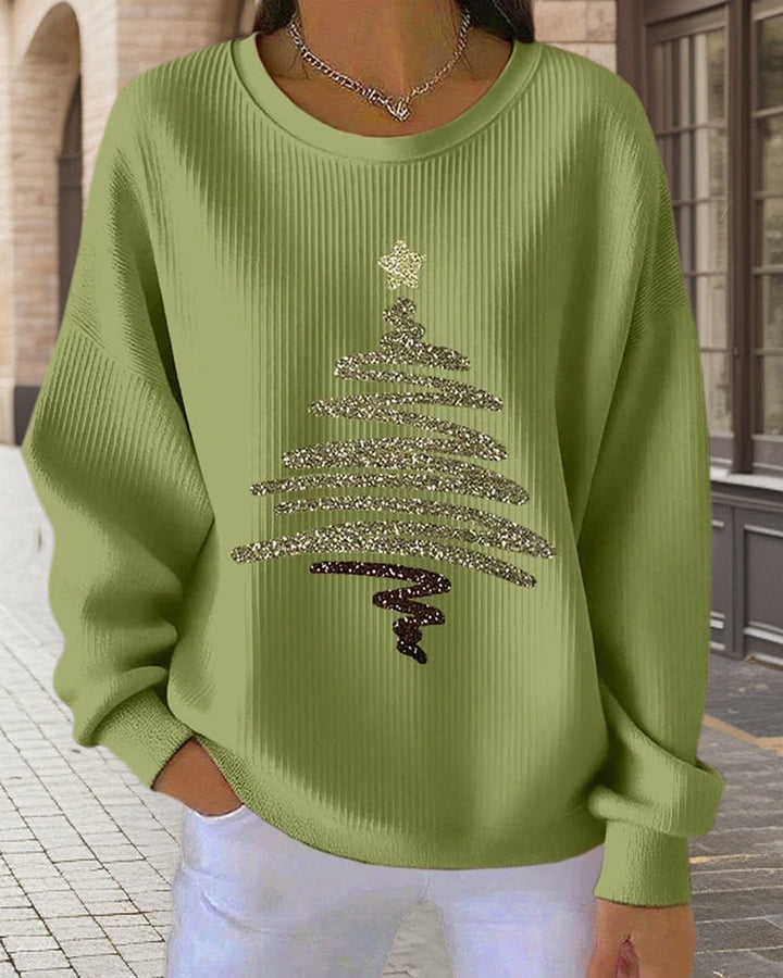 Sweat Large Creux Imprimé Noël