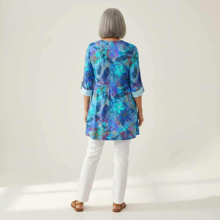 Riley - Blouse longue imprimée