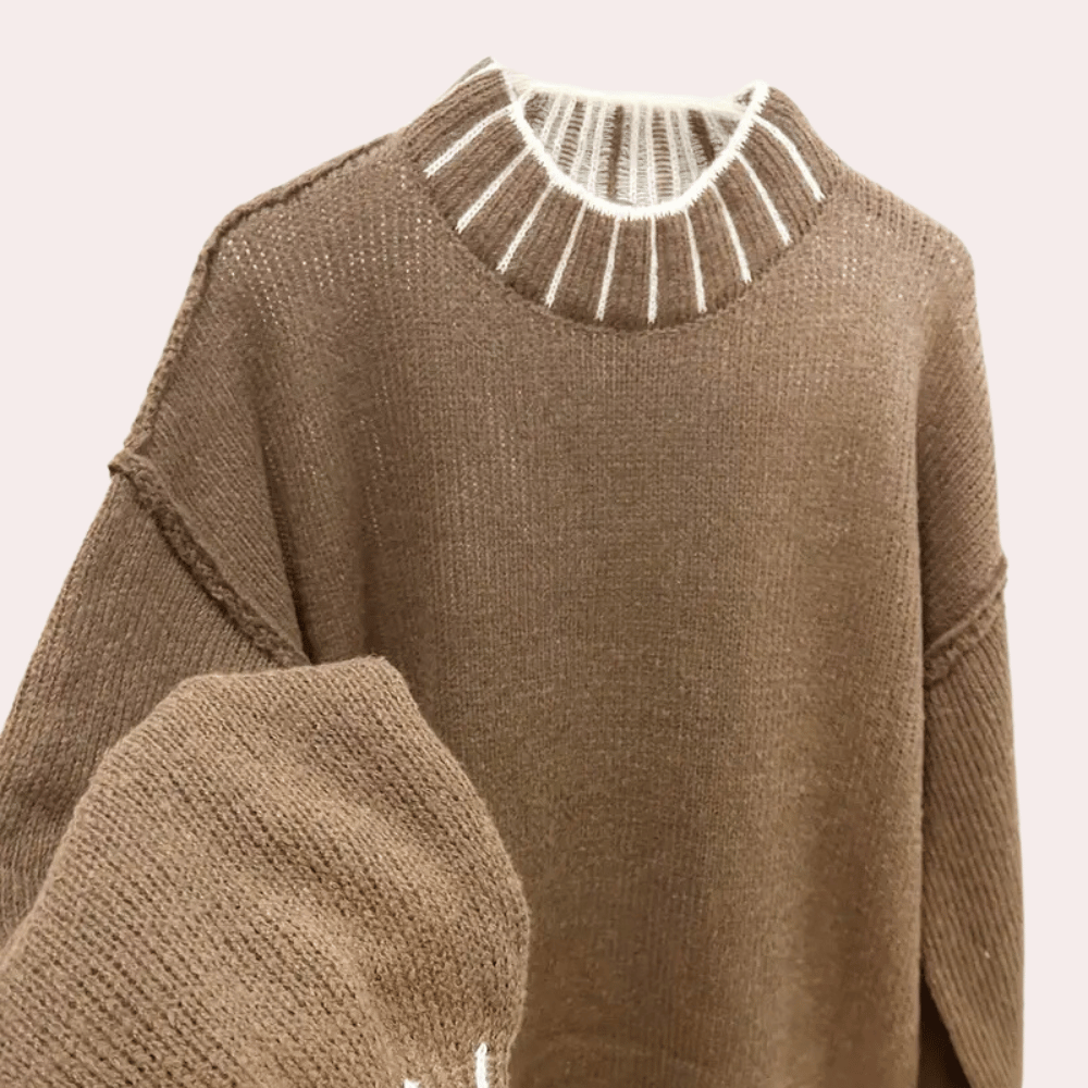 Quentina | Pull d'été à col roulé au style luxueux pour femme