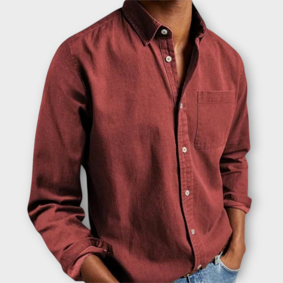 Chemise artisanale - Rouge