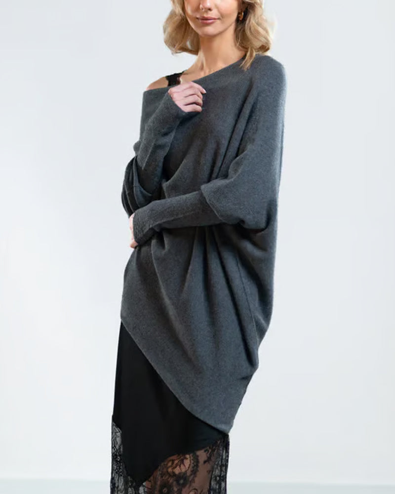 VÊtement Maille Asymétrique Drappé Et Innovant