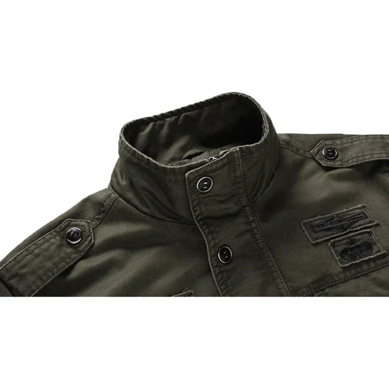 Ilan | Veste de motard à manches longues avec fermeture éclair pour homme