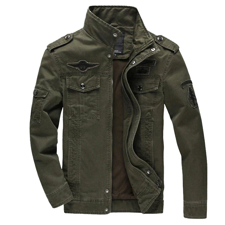 Ilan | Veste de motard à manches longues avec fermeture éclair pour homme