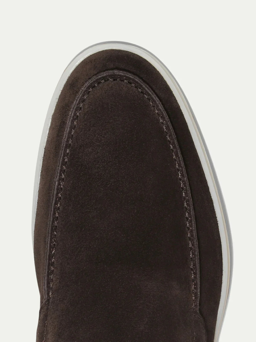 Mocassins de Yacht en Daim Gris Chaleureux pour Homme