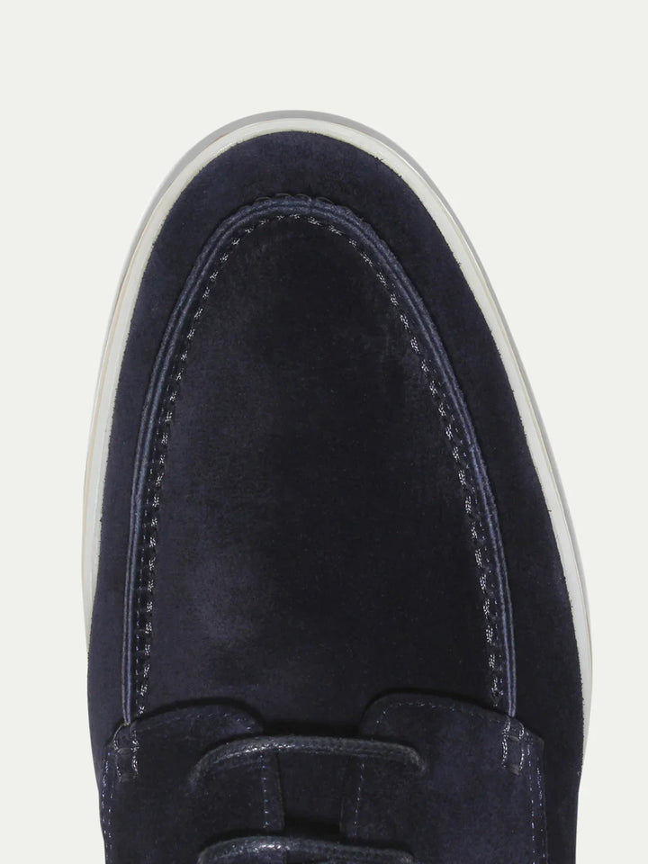 Mocassins en daim bleu foncé pour hommes