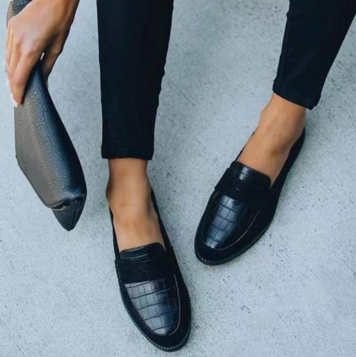 Nadège | Mocassins noirs pour femmes