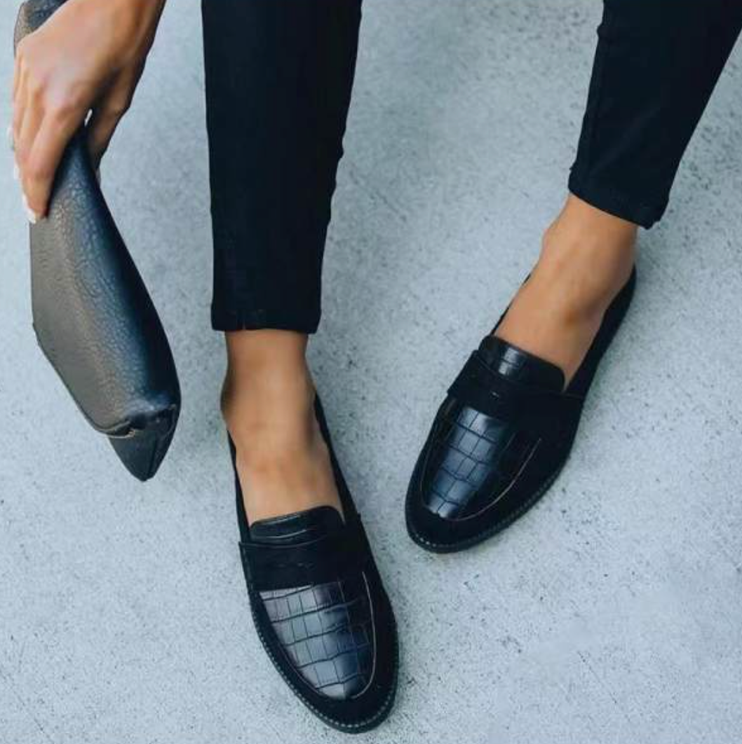 Aaliyah | Mocassins classiques noirs pour femmes