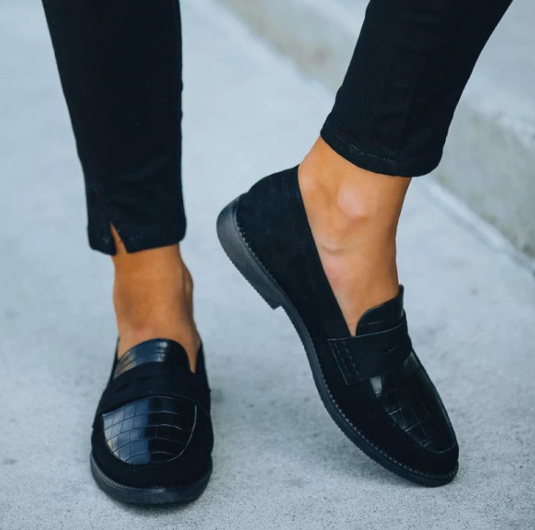Aaliyah | Mocassins classiques noirs pour femmes