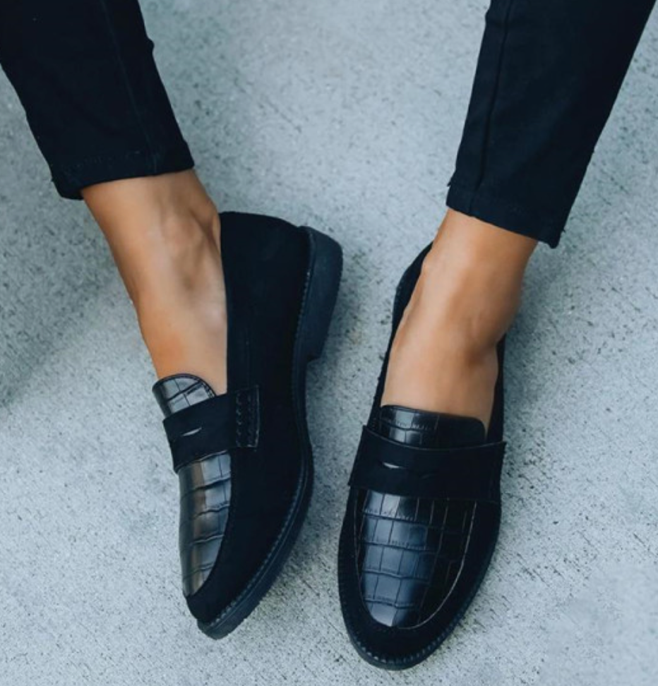 Aaliyah | Mocassins classiques noirs pour femmes