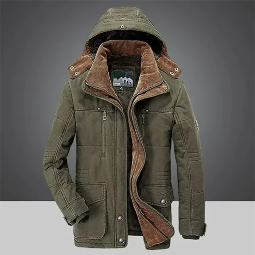 Freddy | Veste d’hiver classique à capuche pour homme