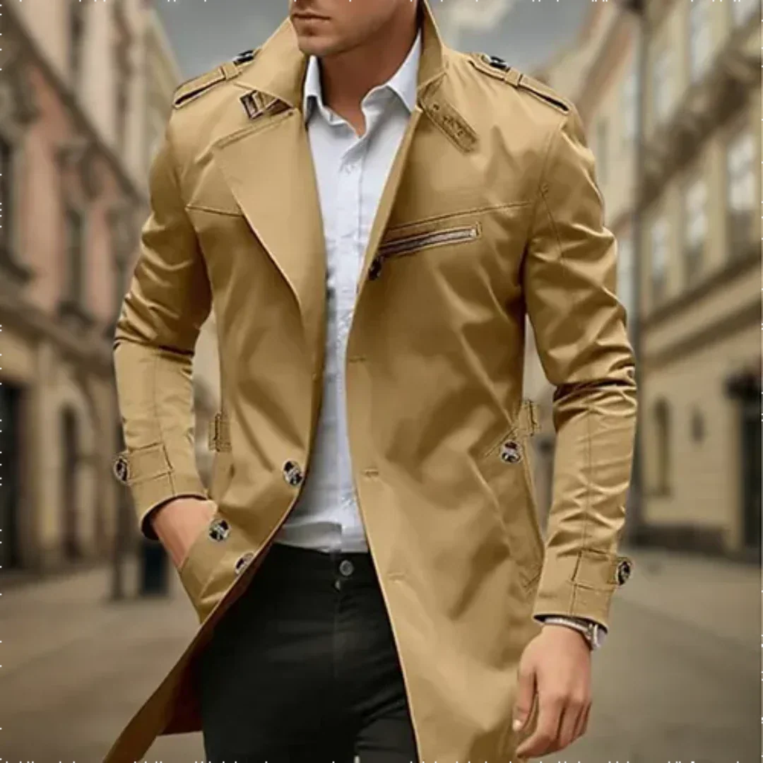 Nikko | Imperméable Trench Coat Croisé pour Homme