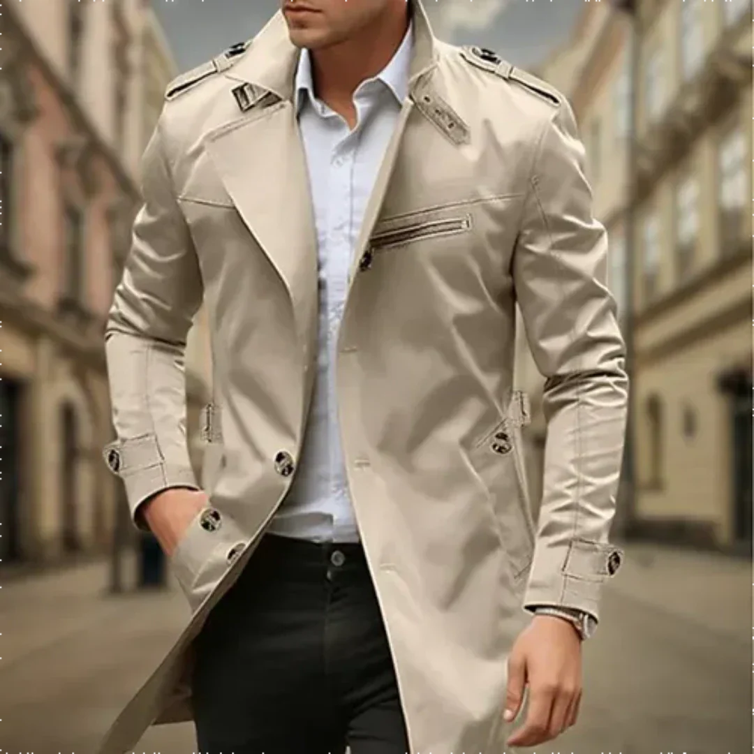 Nikko | Imperméable Trench Coat Croisé pour Homme
