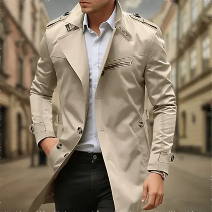 Nikko | Imperméable Trench Coat Croisé pour Homme