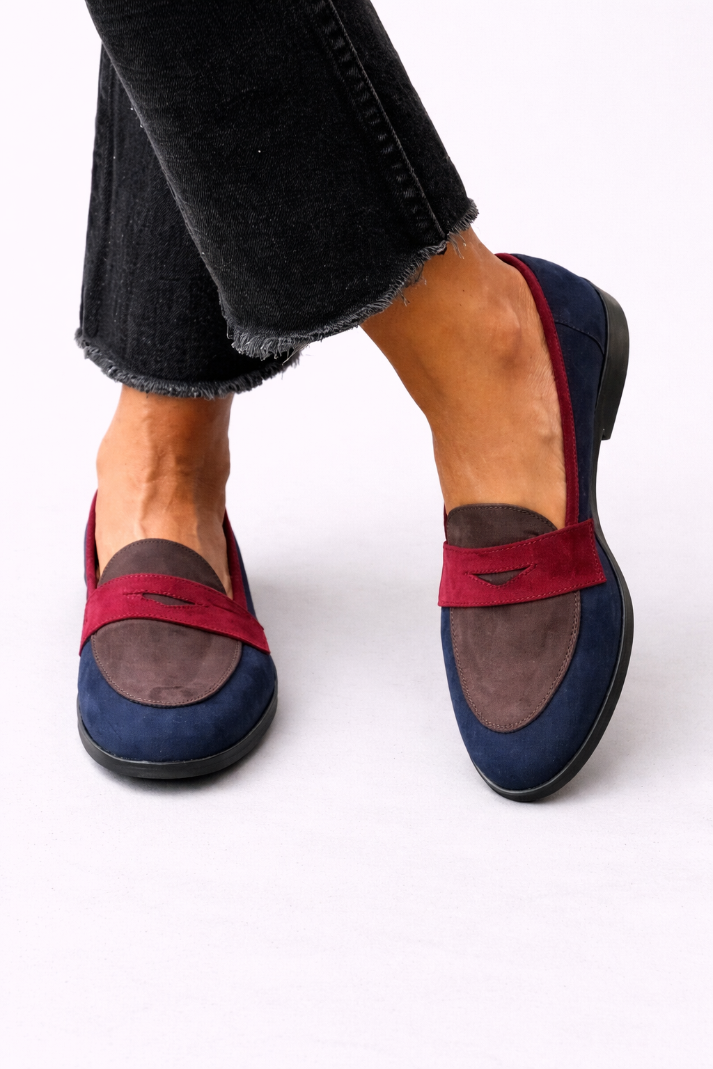 Sylvie - Mocassin Élégant Bicolore
