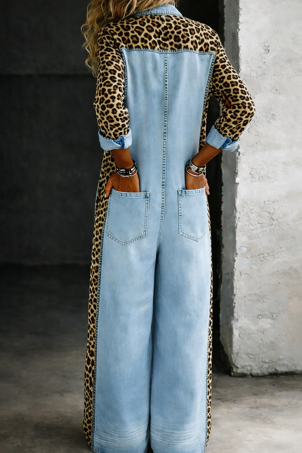 Maelle | Combinaison chemise en jean