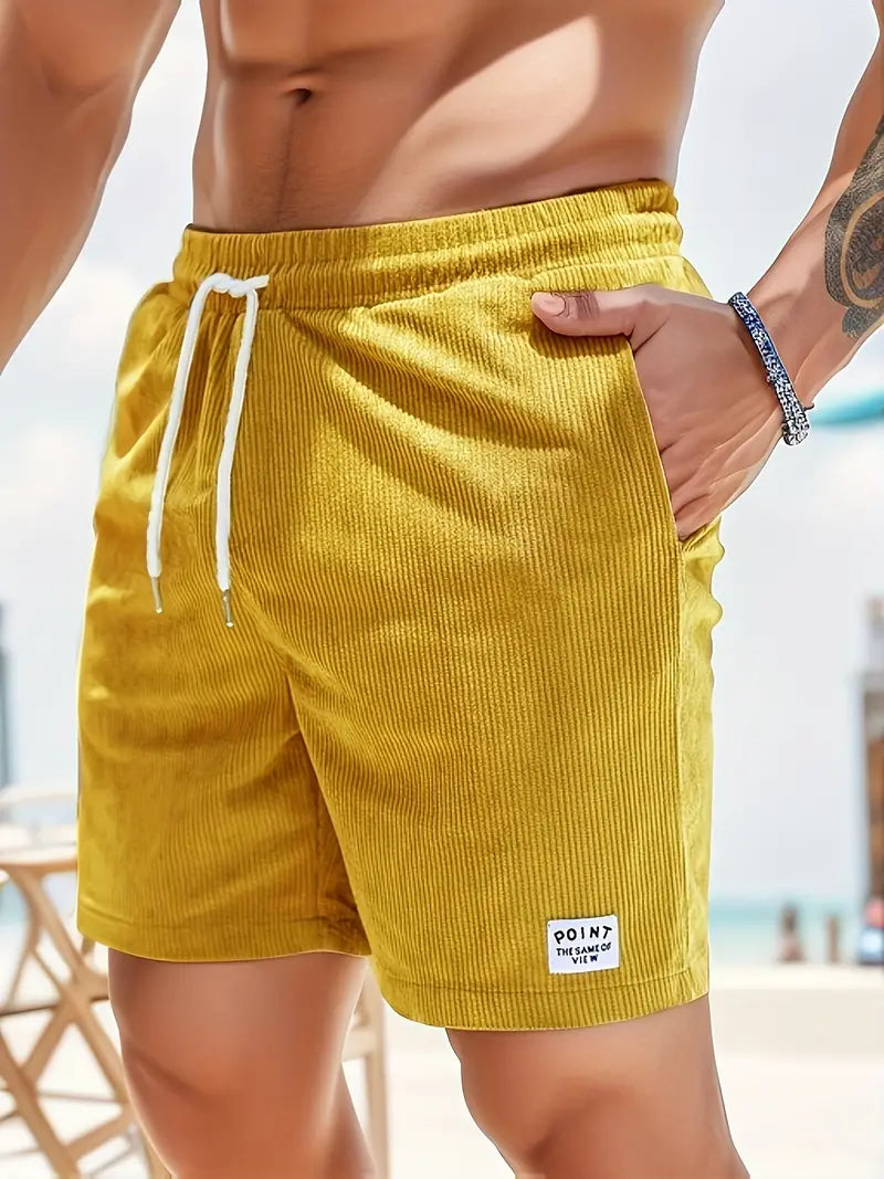 Short de bain ajustable - Jaune