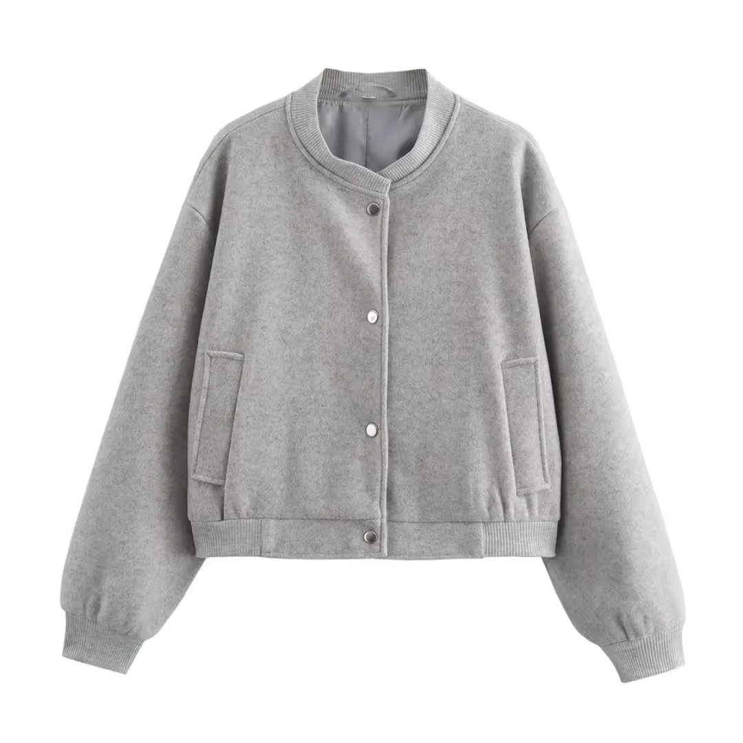Daria | Veste à col rond avec coupe courte pour femme