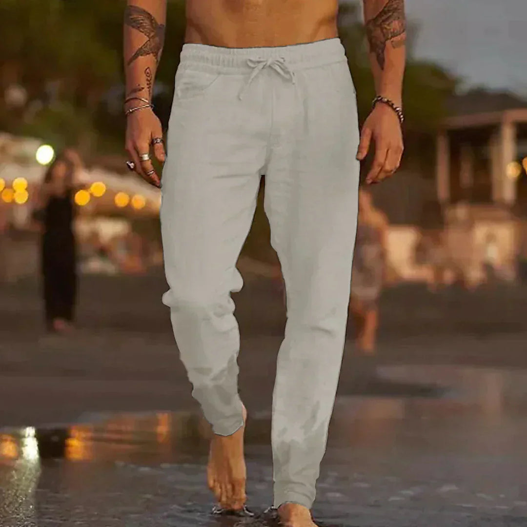 Pantalon de plage - Gris clair