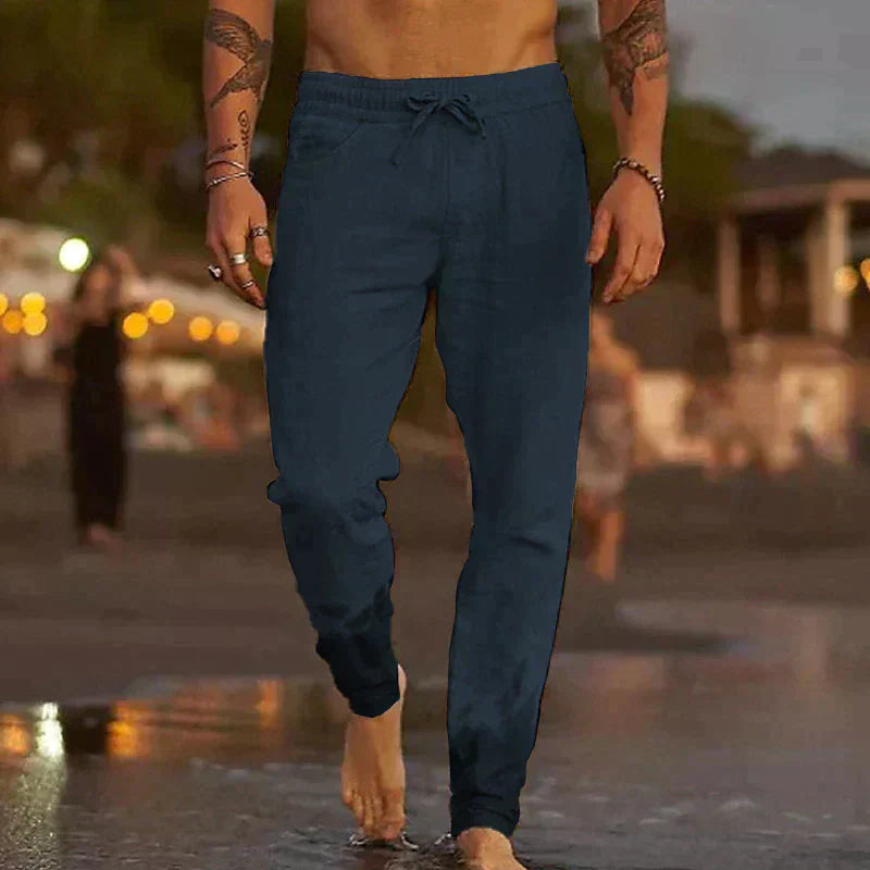 Pantalon de plage - Bleu fonce